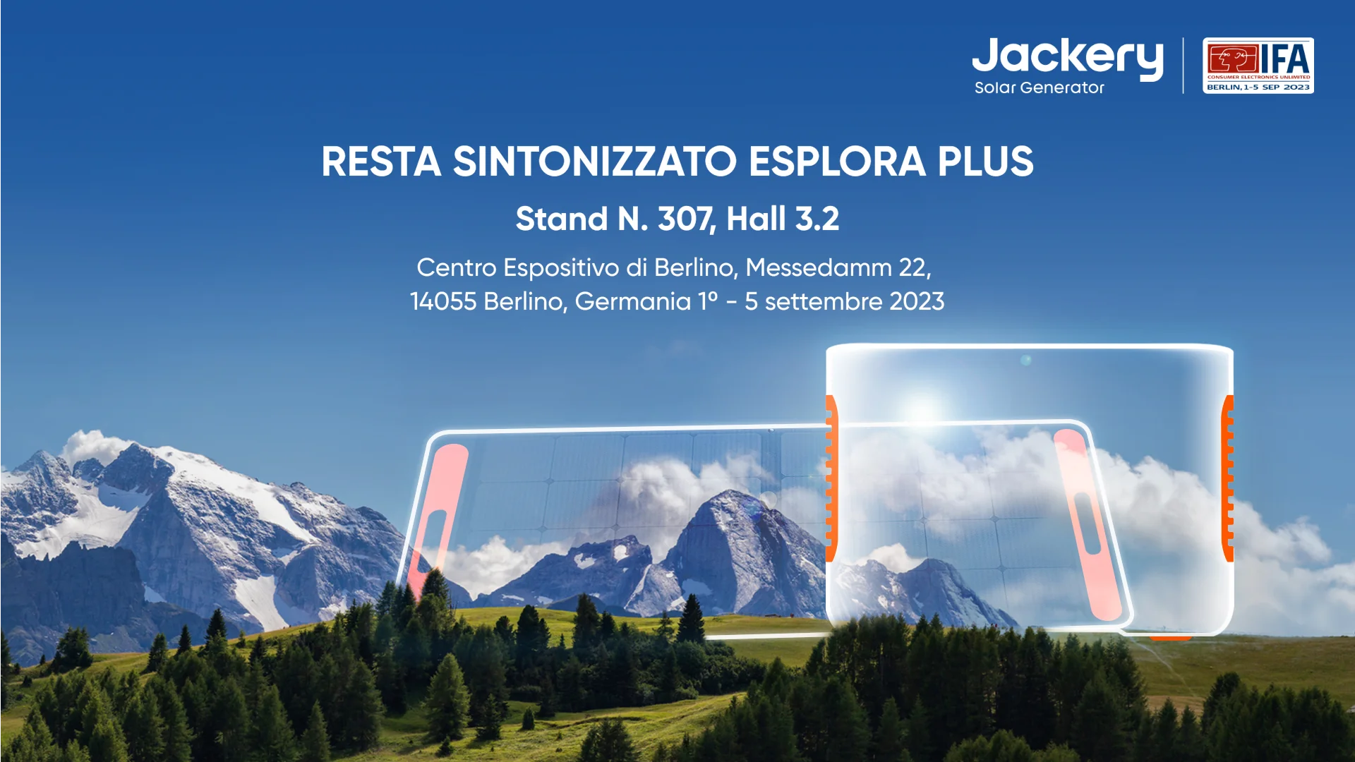 Jackery presenterà in anteprima alla fiera IFA 2023 di Berlino